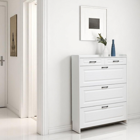 Pantofar H90 MDF White 90x24x120cm [2]