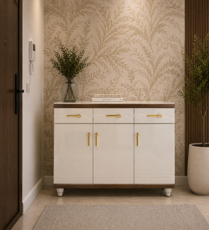 Pantofare - Pantofar MDF Atlas  Crem deschis  120x33x100 cm
