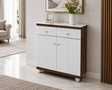 Pantofare - Pantofar MDF Vela crem deschis  80x33x100 cm