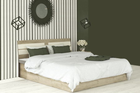 MOBILIER DORMITOR - Pat mijloc Luca Stejar K002