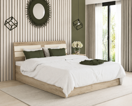 MOBILIER DORMITOR - Pat mijloc Luca Stejar K002