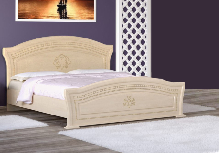 MOBILIER DORMITOR - Pat mijloc Milano, Mesteacan