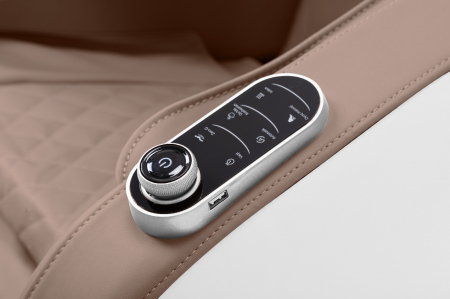 Scaun Masaj MP-A062, Alb+Cappuccino [9]