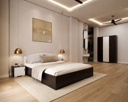 Dormitoare - Set Dormitor Siesta Wenge Alb