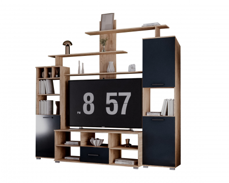 Set living Geo , 247x45x210 cm, stejar k003 / antracit [5]