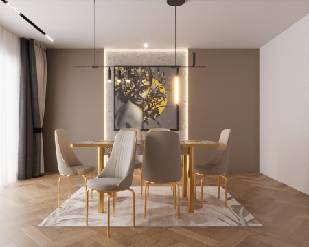 SET MASA 6 SCAUNE ALTIN 2 [2]