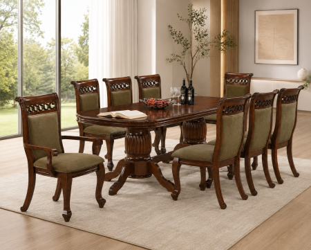 Set masa AC3269T cu 8 Scaune  Antique Cherry