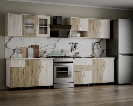 Set Mobila Bucatarie Paula S stejar k001/k002 [2]