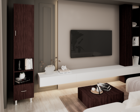 MOBILIER BAIE - Soldat 35 1U/1S, 35x35x180 cm, Wenge