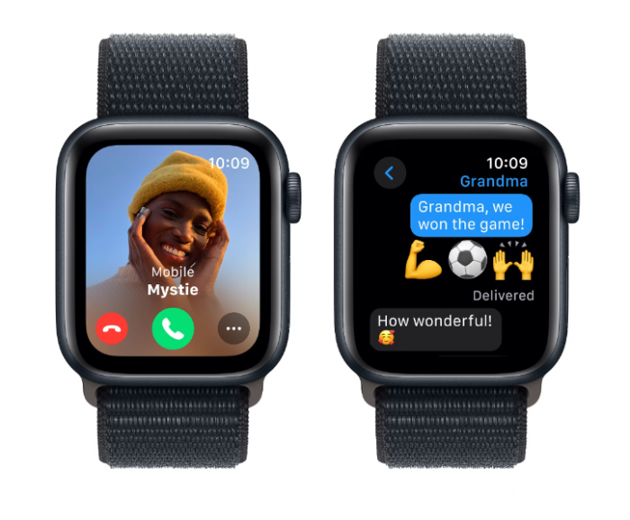 Apple Watch SE (Gen2), GPS, Carcasa Midnight Aluminium 40mm, Midnight Sport Loop [5]