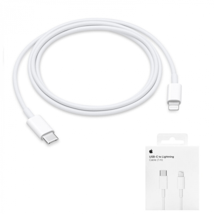 Cablu Date Apple USB-C La Lightning, Alb, 1m MX0K2ZM/A [4]