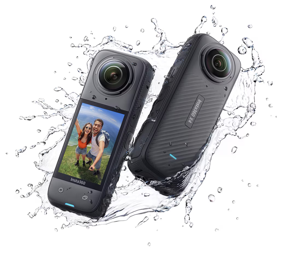 Camera video sport Insta360 X4 Adventure Bundle, 8K, 72 MP/18 MP, 360°, Wi-Fi, Bluetooth, Giroscop 6 axe, 4 Microfoane, Active HDR, Timelapse (Negru), CINSABMA_Adv [4]