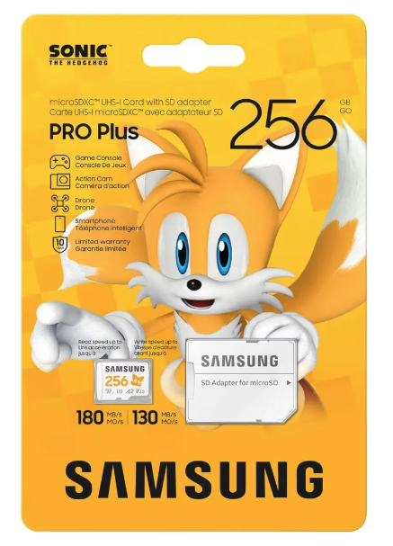 Card de memorie Samsung SONIC PRO PLUS, microSDXC, UHS-I, 256GB, Adaptor [1]