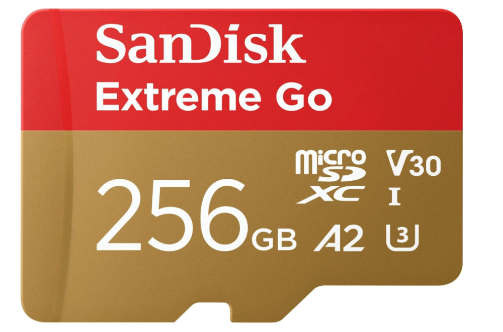 Card de memorie SanDisk Extreme Go 256GB Micro SDXC Card + SD Adapter UHS-I, Up to 200MB/s, V30, 5K, 4K, UHD, Rescue Pro, Class 10, U3) [2]