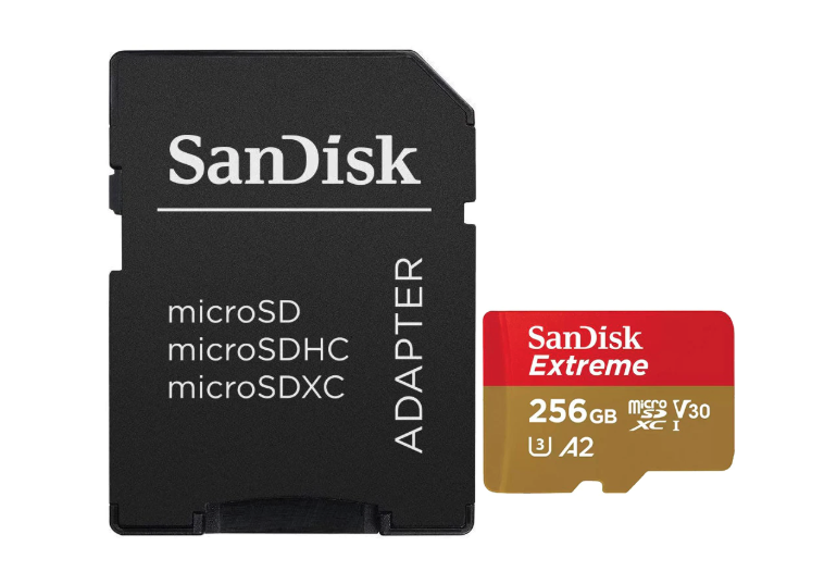 Card de memorie SanDisk Extreme MicroSDXC UHS-I, A2, 256GB, V30, Up to 190MB/130MB, 4K UHD, cu adaptor [2]