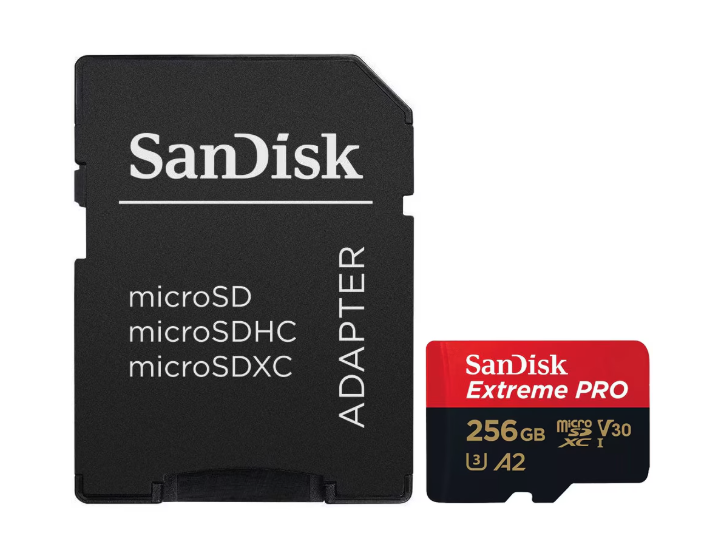 Card de memorie SanDisk Extreme PRO MicroSDXC UHS-I, A2, 256GB, V30, Up to 200MB/140MB, 4K UHD, cu adaptor [2]