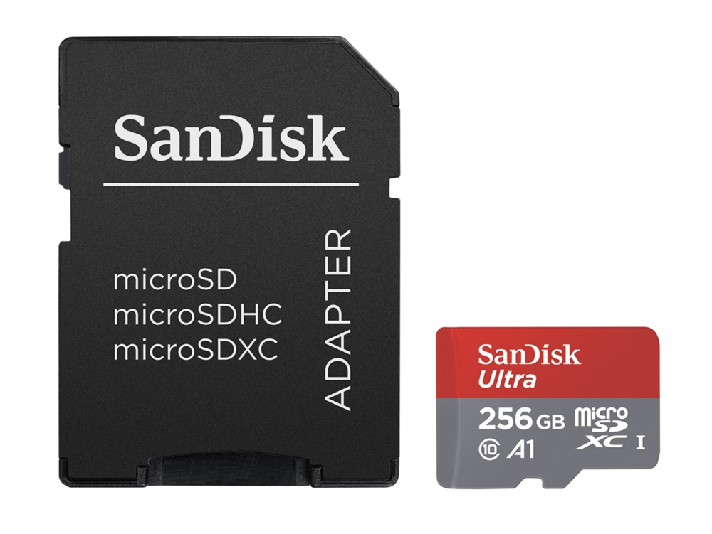 Card de memorie SANDISK Ultra microSDXC, 256GB, 150MB/s, clasa 10/U1/A1, UHS-I, adaptor [3]
