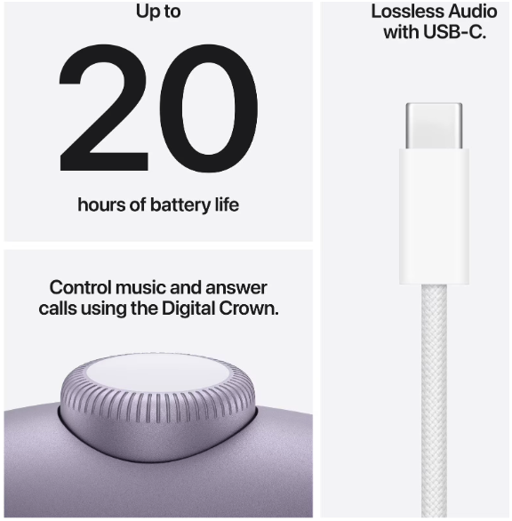 Casti Apple AirPods Max (2024), Purple Open Box [2]