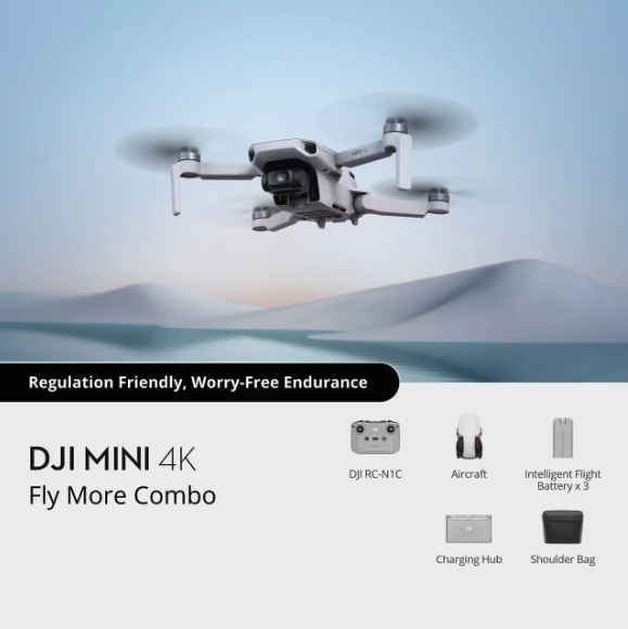 Drona DJI Mini 4K Fly More Combo, 4K30, 12MP [6]
