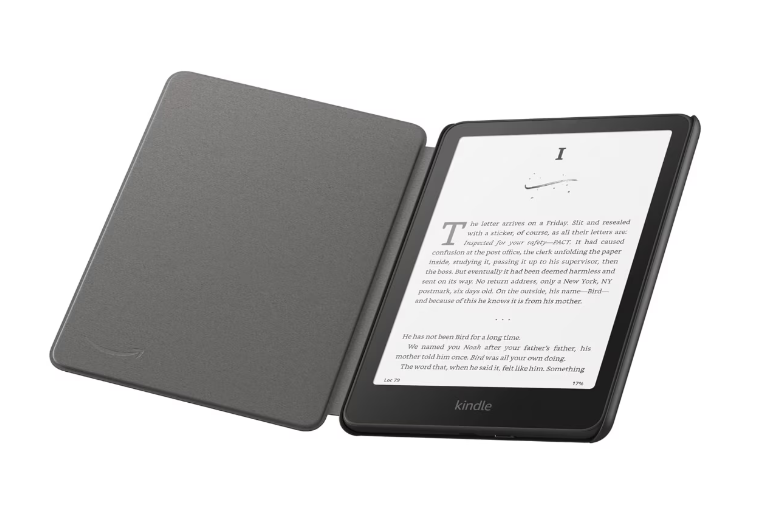 Husa de protectie Water Safe Fabric pentru Kindle Paperwhite 12Gen si Kindle Colorsoft Neagra [3]