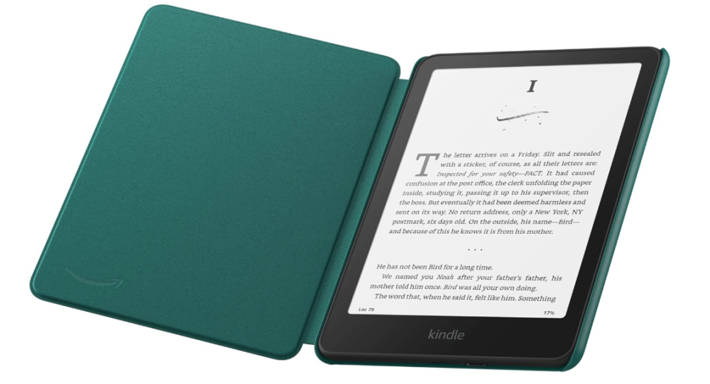 Husa de protectie Piele Plant-Based pentru Kindle Paperwhite 12Gen si Kindle Colorsoft Culoare Verde Jade [3]