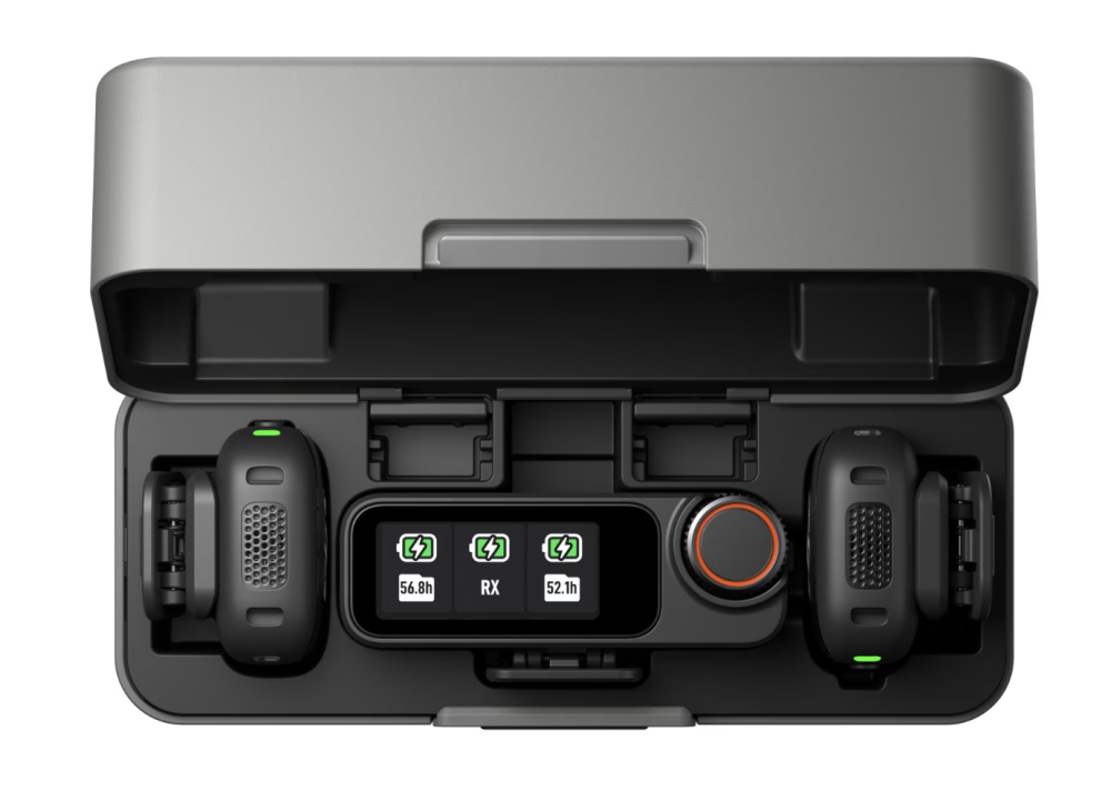 Kit DJI MIC 3, 2x microfon, 1x receptor, 1x statie incarcare, Wireless, Omnidirectional, Noise Canceling, Raza Actiune 400m, Autonomie microfon 8h, Autonomie receptor 10h [5]