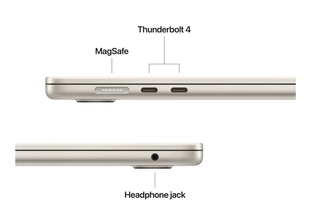 Laptop Apple MacBook Air 15", cu procesor Apple M4, 10 nuclee CPU si 10 nuclee GPU, 16GB RAM, 512GB, Starlight, Tastatura Internationala [7]