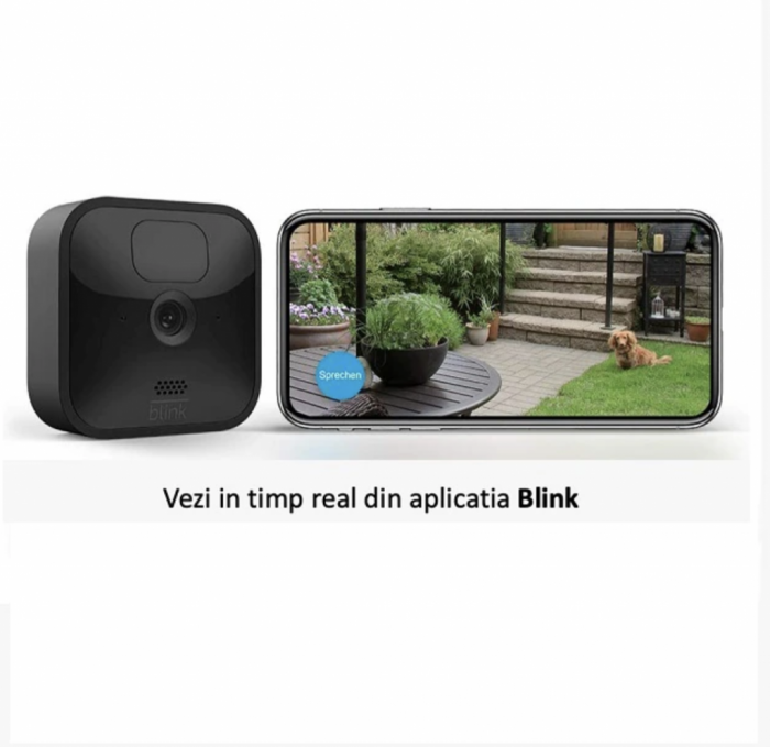 Set 3 Camere De Supraveghere Amazon Blink Outdoor, Wireless, Nightvision (Negru) + Sync Module 2, B086DKTYKH [4]