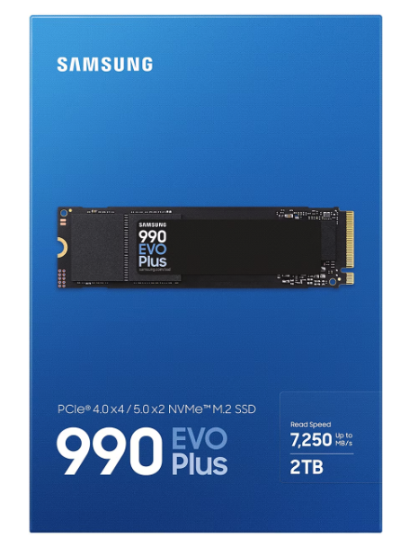 Solid-State Drive (SSD) Samsung 990 EVO Plus PCIe 4.0 NVMe M.2 2TB [4]
