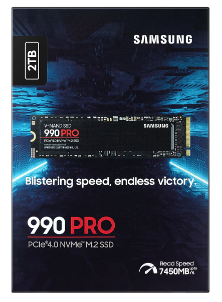 Solid State Drive (SSD) Samsung 990 PRO 2TB, PCIe Gen 4.0 x4, NVMe, M.2. [4]