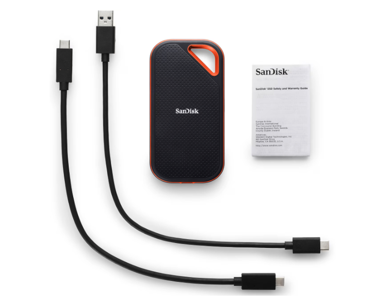 SSD Extern SanDisk Extreme PRO® V2, 4TB, NVMe, USB 3.2 Gen2x2, Aluminiu, Protectie , Negru [3]