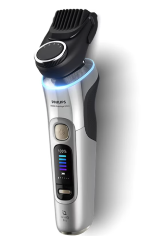 Aparat electric de barbierit PHILIPS i9000 Prestige Ultra XP9404/31, tehnologie SkinIQ Pro, autonomie 60 min, senzor presiune&cadran LED pt ghidaj, afisaj color, 5 moduri functionare, statie igienizar [1]