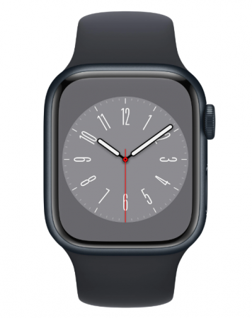 Apple Watch 8, GPS, Carcasa Midnight Aluminium 41mm, Midnight Sport Band [1]