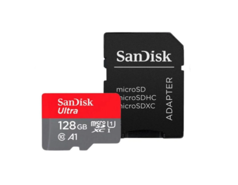 Camera IP Wireless Exterior TP-LINK Tapo C410, 2K, 3MP, 1296p, IR, Night Vision, Alb + Card de memorie SanDisk Ultra MicroSDXC UHS-I, A1, 128GB, Up to 140MB, Full HD, cu adaptor [3]