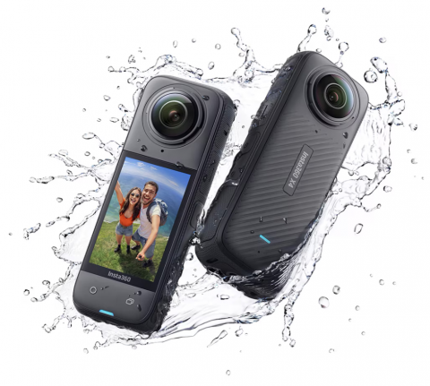 Camera video sport Insta360 X4 Adventure Bundle, 8K, 72 MP/18 MP, 360°, Wi-Fi, Bluetooth, Giroscop 6 axe, 4 Microfoane, Active HDR, Timelapse (Negru), CINSABMA_Adv [3]