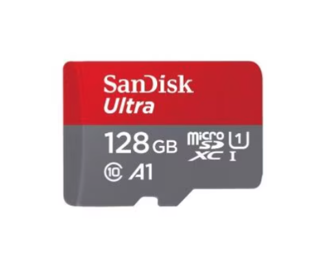 Carduri MicroSD - Card de memorie, SanDisk, MicroSD Ultra Android, 128 GB, 140 MB/s, A1, clasa 10, UHS-I