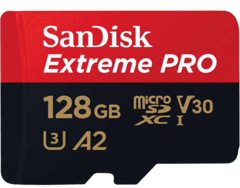 Card Memorie microSDXC SanDisk Extreme Pro, 128Gb, Clasa 10 / UHS-1 U3, Cu Adaptor [1]