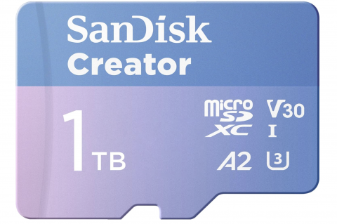 Card de memorie MicroSD SanDisk Creator Series 1TB UHS-I microSDXC Memory Card with SD Adapter [1]
