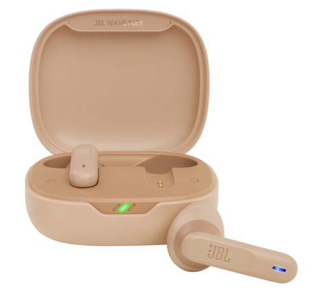 Casti Wireless - Casti Audio in-ear JBL Wave Flex, True Wireless, Bluetooth, Deep Bass, Bej