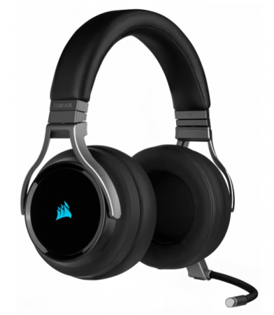 Casti Gaming Corsair Virtuoso, Iluminare RGB, Wireless, Carbon [2]