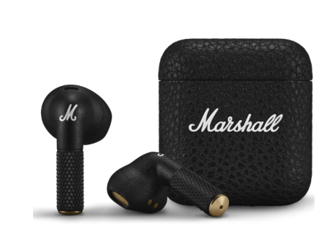 Casti Wireless - Casti In-Ear Marshall Minor IV, True Wireless, Bluetooth, Autonomie 30 ore, Negru