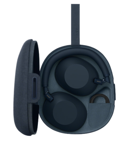 Casti Over the Ear Sony WH-1000XM6L, Wireless, Bluetooth, Hi-Res Audio, Noise cancelling, Autonomie 30 ore, Microfon, Alexa si Google Assistant, Design pliabil, Albastru [4]