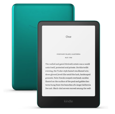 eBook Reader - eBook Reader Amazon Kindle Paperwhite Signature 2024 (12th Gen), 32 GB, Display 7", Wi-Fi, IPX8, USB-C, Verde