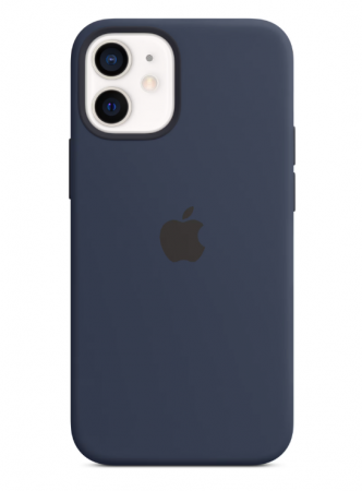 Huse Telefoane - Husa De Protectie Apple Silicone Case MagSafe Pentru iPhone 12 Mini, Deep Navy