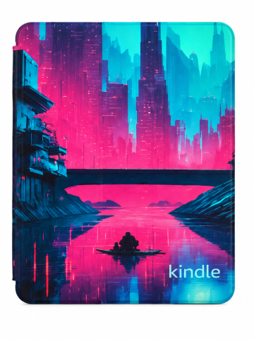Husa E-Book - Husa de protectie Water Safe pentru Kindle Paperwhite 12Gen si Kindle Colorsoft 7" Cyber City