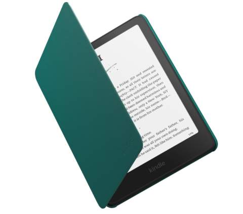 eBook Reader - Husa de protectie Piele Plant-Based pentru Kindle Paperwhite 12Gen si Kindle Colorsoft Culoare Verde Jade