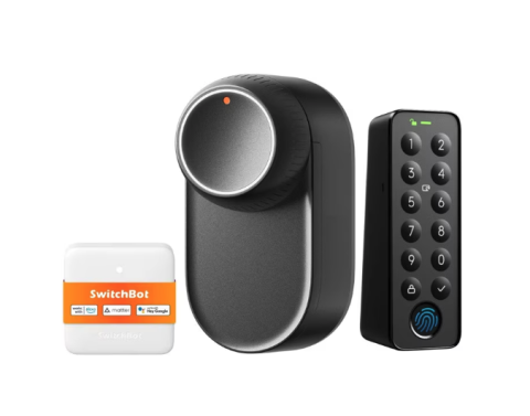 Gadgeturi - Incuietoare inteligentă SwitchBot Lock Ultra Touch Combo, Negru, Bluetooth, 1x Smart Lock, 1x Keypad cu amprenta