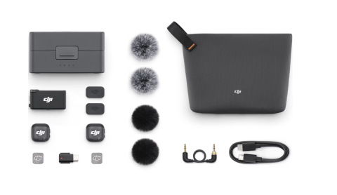 Kit DJI MIC 3, 2x microfon, 1x receptor, 1x statie incarcare, Wireless, Omnidirectional, Noise Canceling, Raza Actiune 400m, Autonomie microfon 8h, Autonomie receptor 10h [5]