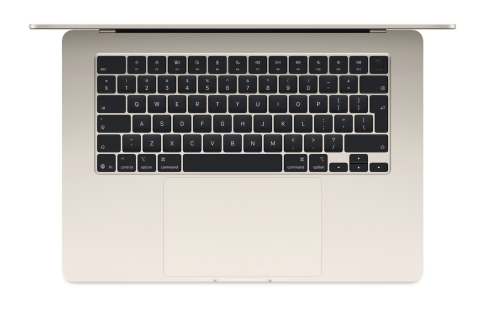 Laptop Apple MacBook Air 15", cu procesor Apple M4, 10 nuclee CPU si 10 nuclee GPU, 16GB RAM, 512GB, Starlight, Tastatura Internationala [1]