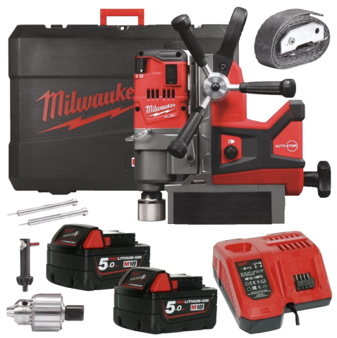 Scule/Unelte - Masina de Gaurit cu Talpa Magnetica cu Acumulator Milwaukee M18 FMDP-502C